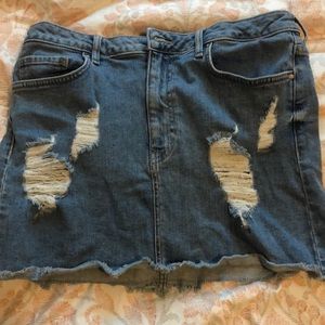 Forever 21 jean mini skirt size 30
